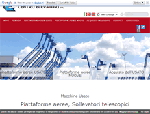 Tablet Screenshot of centroelevatori.com